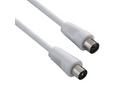 PremiumCord TV propojovací kabel M, F 75 Ohm 2m