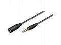 PremiumCord Jack 3.5mm 4 pinový M, F 2m