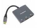 PremiumCord adaptér USB-C na HDMI, USB3.0, PD, roz