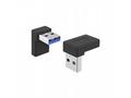 PremiumCord redukce USB-C - USB 3.0 Male, zahnutá2