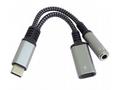 PremiumCord Redukce USB-C, 3,5mm jack s DAC chipem