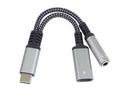 PremiumCord Redukce USB-C, 3,5mm jack s DAC chipem