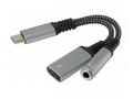 PremiumCord Redukce USB-C, 3,5mm jack s DAC chipem