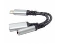 PremiumCord Redukce USB-C, 3,5mm jack s DAC chipem