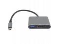 PremiumCord Adaptér USB-C na HDMI + USB3.0 + PD, r