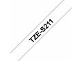 TZE-S211, bílá, černá, 6mm