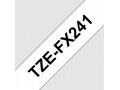 TZE-FX241, bílá, černá, 18 mm