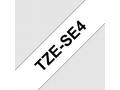 Brother - TZe-SE4, bílá, černá (18mm, plombovací)