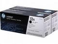 HP černý toner, Q2612AD, LJ 1010, 1022 - 2pack ori