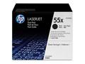 HP toner 55X, Black, 2x13 000 stran, 2-pack