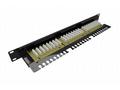 Solarix Patch panel 24x RJ-45 Cat6 UTP s vyvazovac