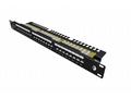 Solarix Patch panel 24x RJ-45 Cat6 UTP s vyvazovac