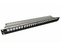 Solarix 19" Neosazený modulární patch panel 24 por