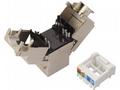 Solarix keystone c5e STP RJ45 černý samořezný SXKJ