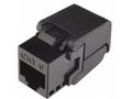 Solarix keystone c6 UTP RJ45 černý samořezný SXKJ-