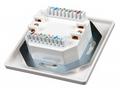 Zásuvka Solarix CAT5E UTP 2 x RJ45 pod omítku bílá