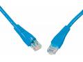 SOLARIX patch kabel CAT5E UTP PVC 0,5m modrý snag-