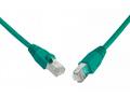 SOLARIX patch kabel CAT6 UTP PVC 1m zelený snag-pr