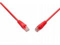 SOLARIX patch kabel CAT6 UTP PVC 3m červený