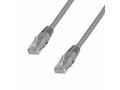 DATACOM Patchkabel 1m, UTP, Cat5e, RJ45, šedý