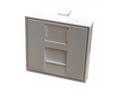 DATACOM Modul 45x45mm do parapetní lišty s clonkou