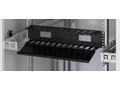 19" vyvazovací panel 2U plastový RAL9005