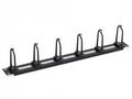 TRITON 19" vyvazovací panel průchozí 1U - 5x plast