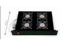 19" horiz.vent.j.4xVent.-220V, 92W termost.2U čern