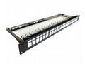 DATACOM Patch panel 19" STP 24 port CAT6A 1U černý