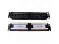 DATACOM Patch panel UTP 10" 12 port CAT5E, 2x6 poz