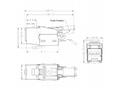 DATACOM STP Keystone 10G RJ45 CAT6A Silver