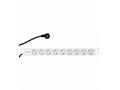 Napájecí panel PDU 19", 9x ČSN, 1U, kabel 2 m