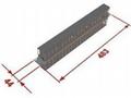 Triton 19" vyvaz. panel 1U oboustranná plast. lišt