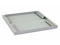 TRITON Police s perforací 19", 1U, 750mm, nosnost 