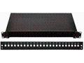 19" Optická vana 24xST černá, aret. plast. klipem