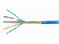 Kabel U, UTP Cat.6 4x2xAWG24 300 MHz, LS0H modrý, 
