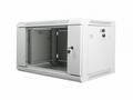 Nástěnný rack 19" 6U 600X450mm šedý flat pack