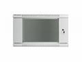 Nástěnný rack 19" 6U 600X450mm šedý flat pack