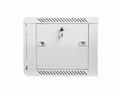 Nástěnný rack 19" 6U 600X450mm šedý flat pack