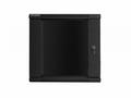 Nástěnný rack 19" 12U 600X600mm černý flat pack
