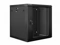 Nástěnný rack 19" 12U 600X600mm černý flat pack