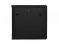 Nástěnný rack 19" 12U 600X600mm černý flat pack