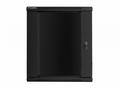 Nástěnný rack 19" 15U 600X600mm černý flat pack