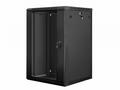 Nástěnný rack 19" 18U 600X600mm černý flat pack