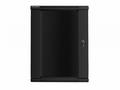 Nástěnný rack 19" 18U 600X600mm černý flat pack