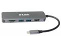 D-Link DUB-2327 6-in-1 USB-C Hub with HDMI, Card R