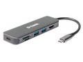 D-Link DUB-2327 6-in-1 USB-C Hub with HDMI, Card R