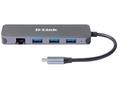 D-Link DUB-2334 5-in-1 USB-C Hub with Gigabit Ethe