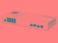 QNAP řízený switch QSW-M2108-2C (8x 2,5GbE RJ45 a 