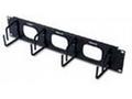 APC 2U Horizontal Cable Organizer w, Pass-Thru Bla